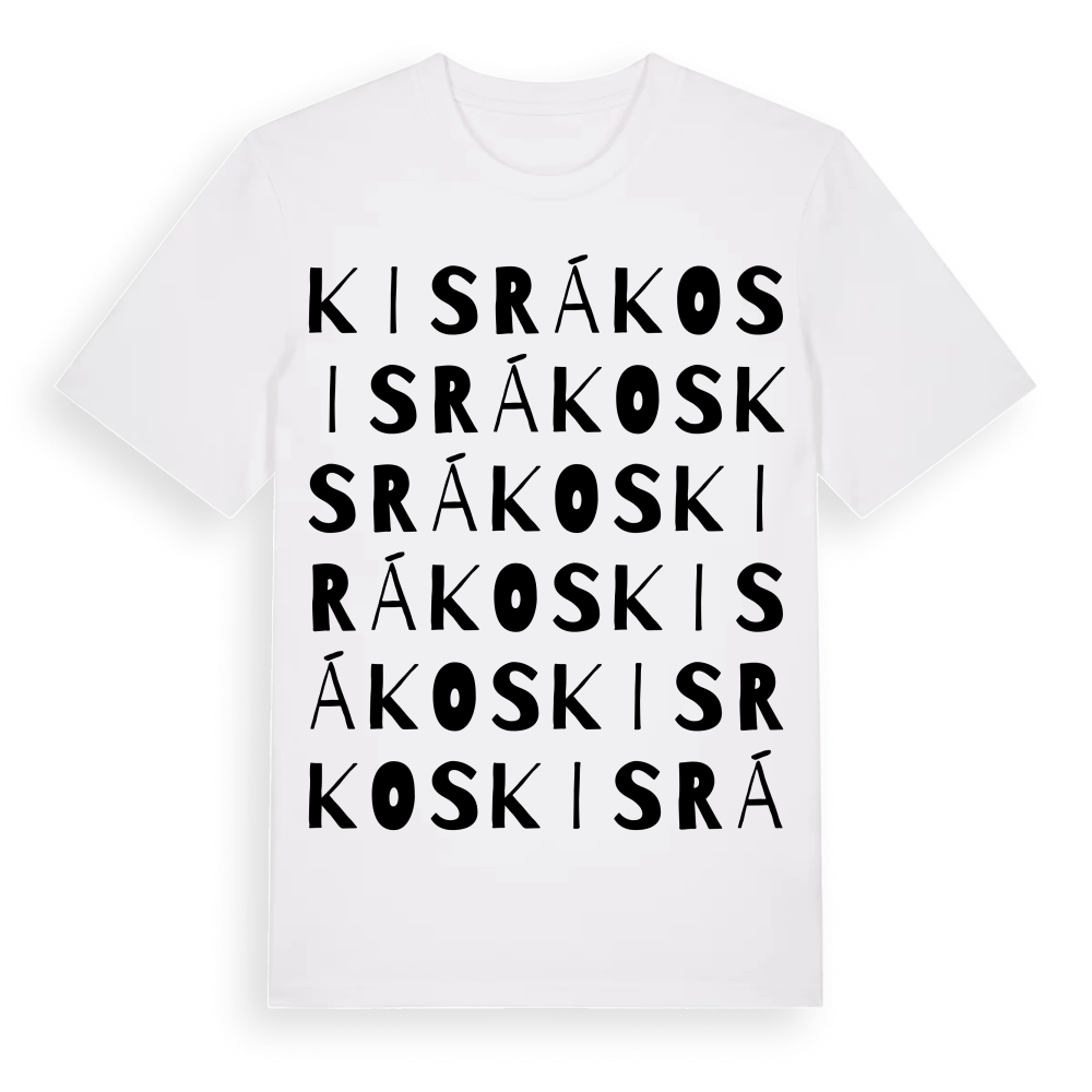 Kisrákos ordlek t-shirt – White, i miljö