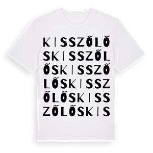 Kisszőlős ordlek t-shirt – ekologisk bomull t-shirt från Pinshirt
