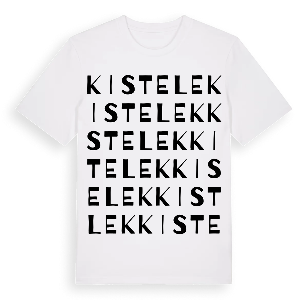 Kistelek ordlek t-shirt – White, i miljö