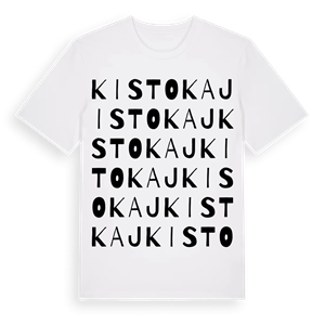 Kistokaj ordlek t-shirt – ekologisk bomull t-shirt från Pinshirt