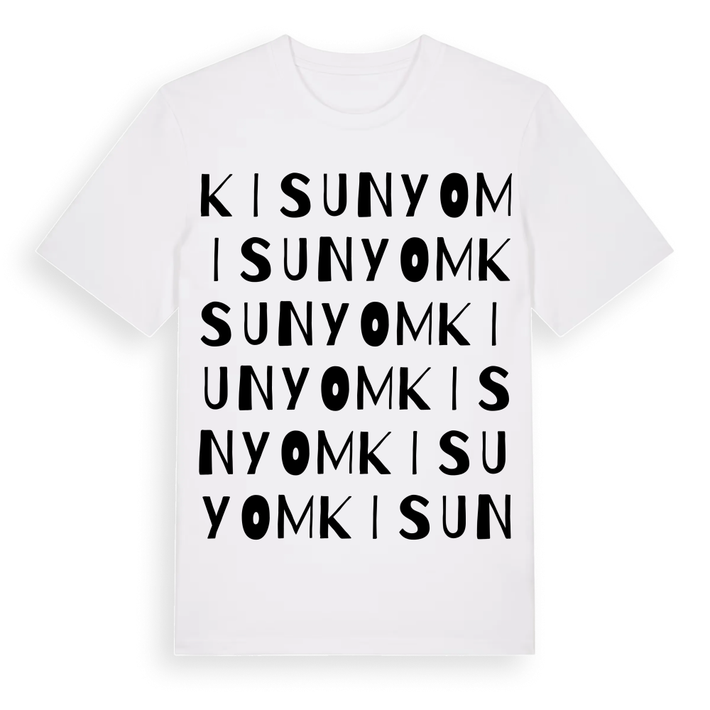 Kisunyom ordlek t-shirt – White, i miljö