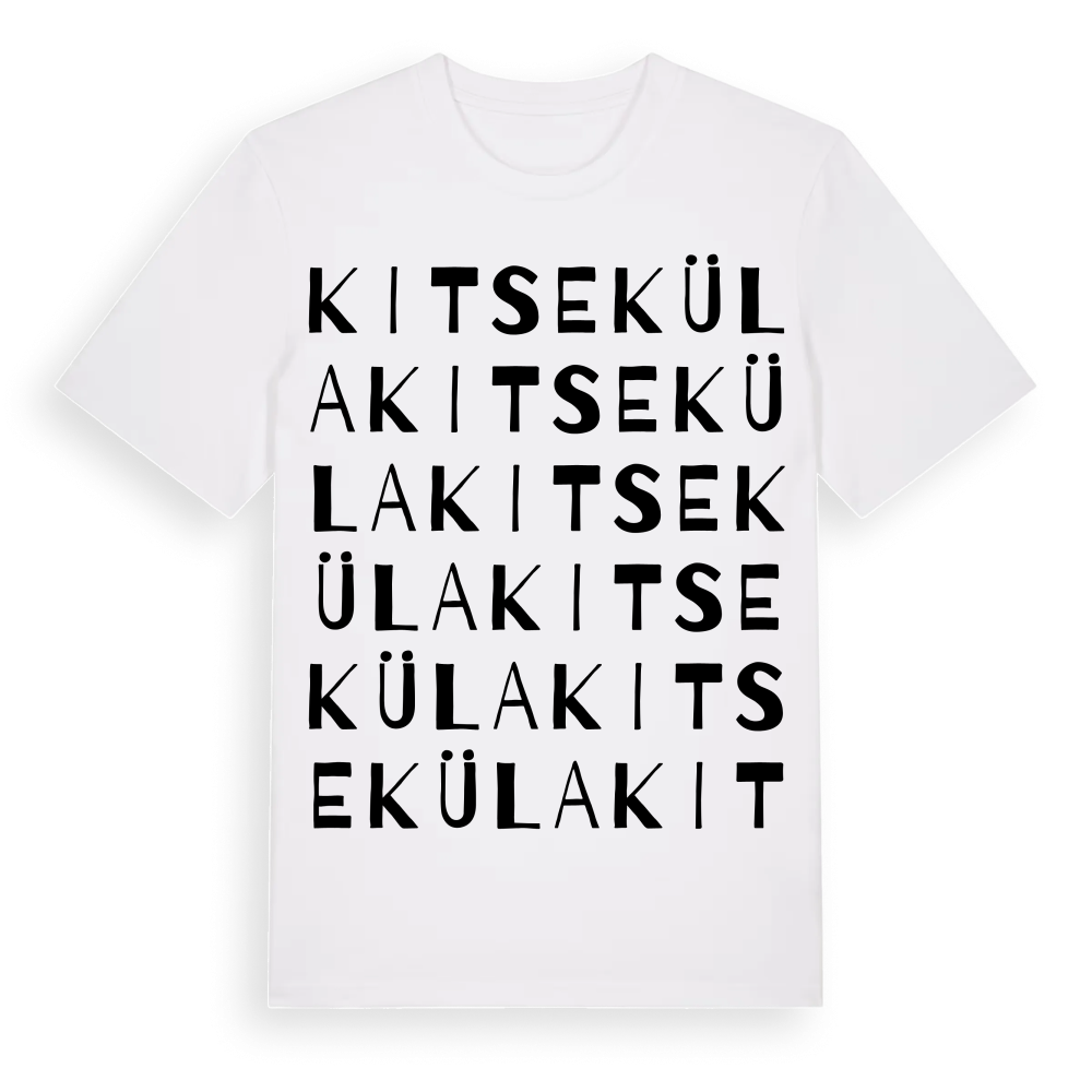 Kitseküla ordlek t-shirt – White, i miljö