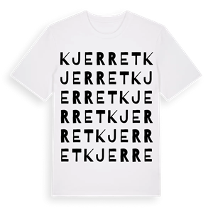 Kjerret ordlek t-shirt – ekologisk bomull t-shirt från Pinshirt