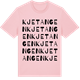 Pink Cotton t-shirt med Kjetangen ordlek t-shirt
