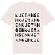 Vintage White t-shirt med Kjetangen ordlek t-shirt