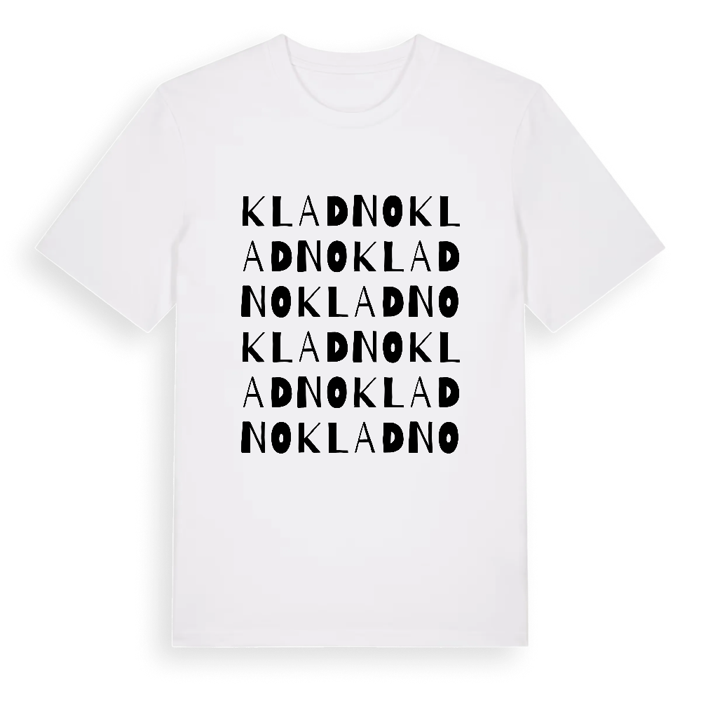 Kladno ordlek t-shirt – White, i miljö