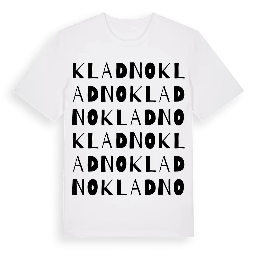 Kladno ordlek t-shirt – White, i miljö