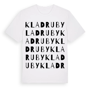 Kladruby ordlek t-shirt – ekologisk bomull t-shirt från Pinshirt