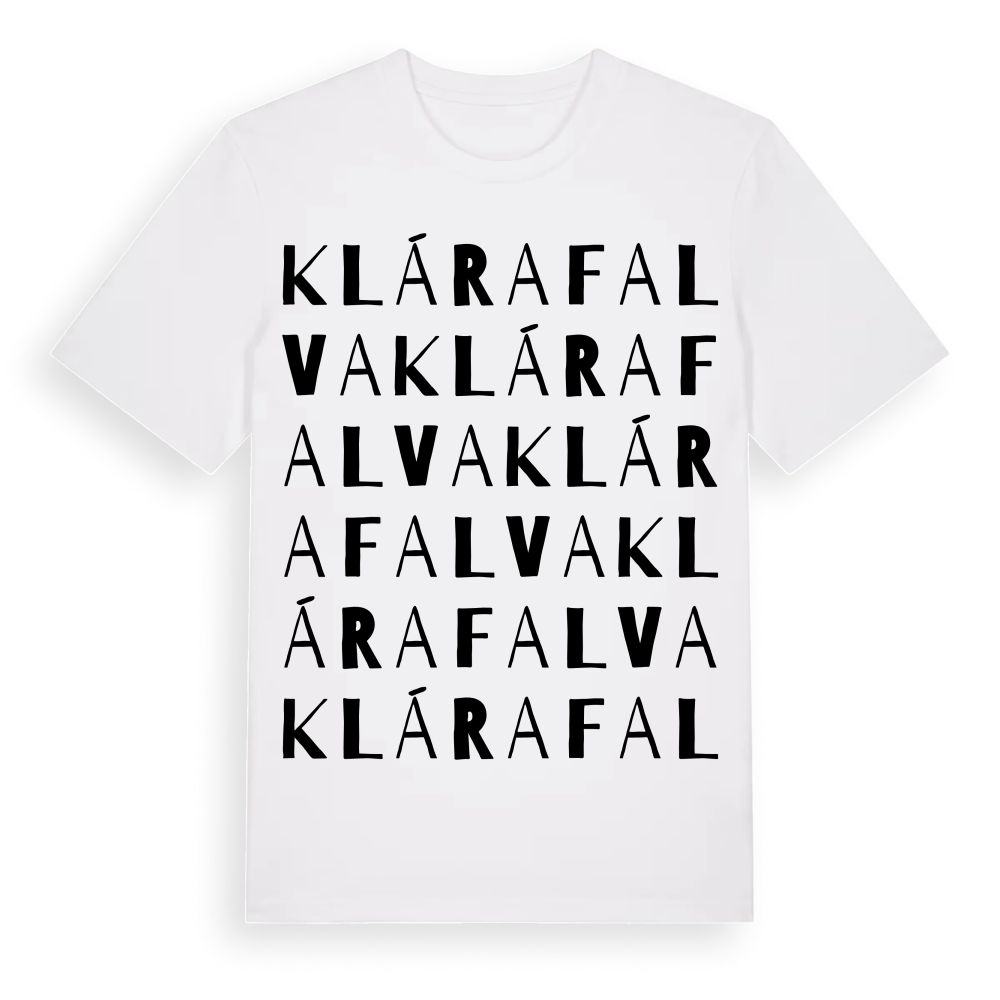 Klárafalva ordlek t-shirt – White, i miljö