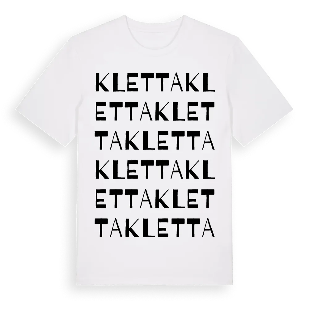 Kletta ordlek t-shirt i miljö