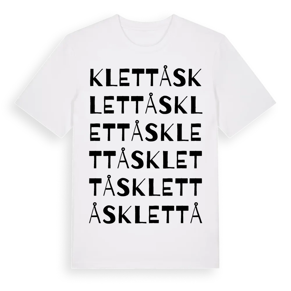Klettås ordlek t-shirt i miljö