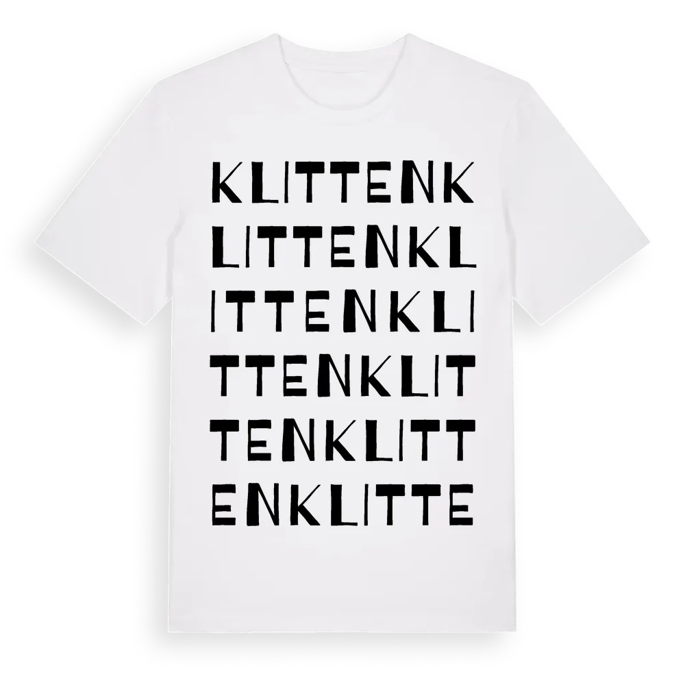 Klitten ordlek t-shirt i miljö