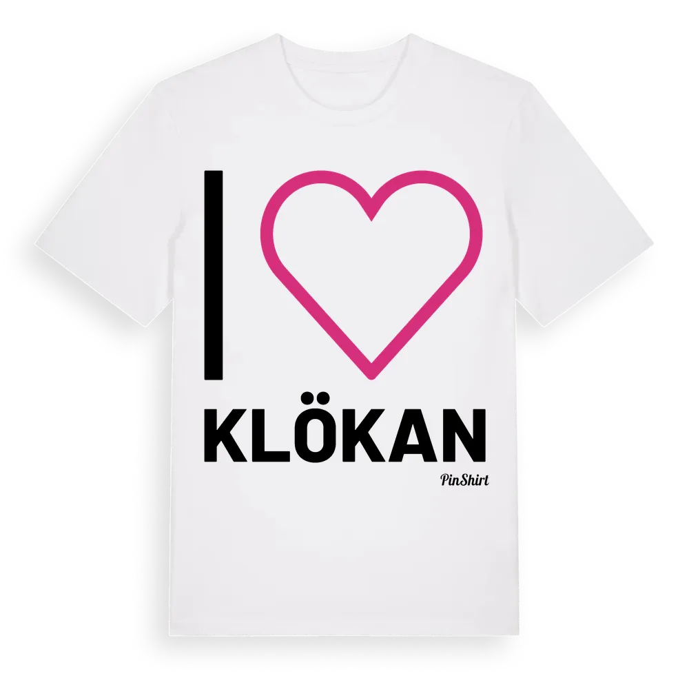 Jag älskar Klökan t-shirt stort tryck i miljö