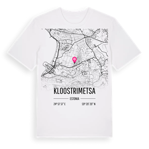 Kloostrimetsa karta t-shirt – ekologisk bomull t-shirt från Pinshirt