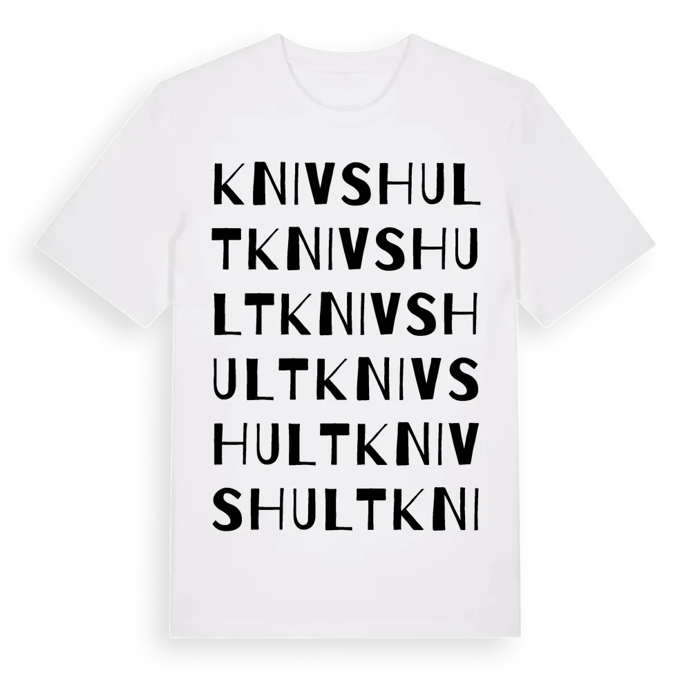 Knivshult ordlek t-shirt i miljö