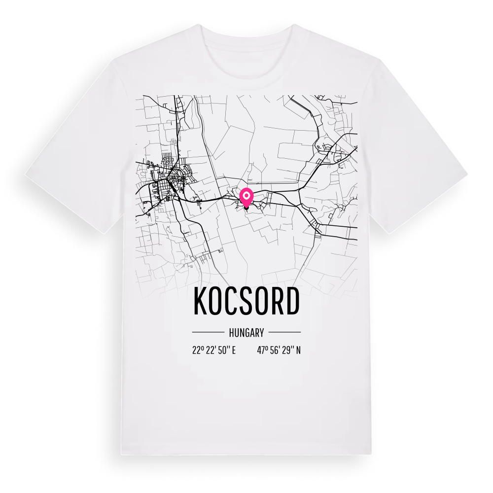 Kocsord karta t-shirt – White, i miljö