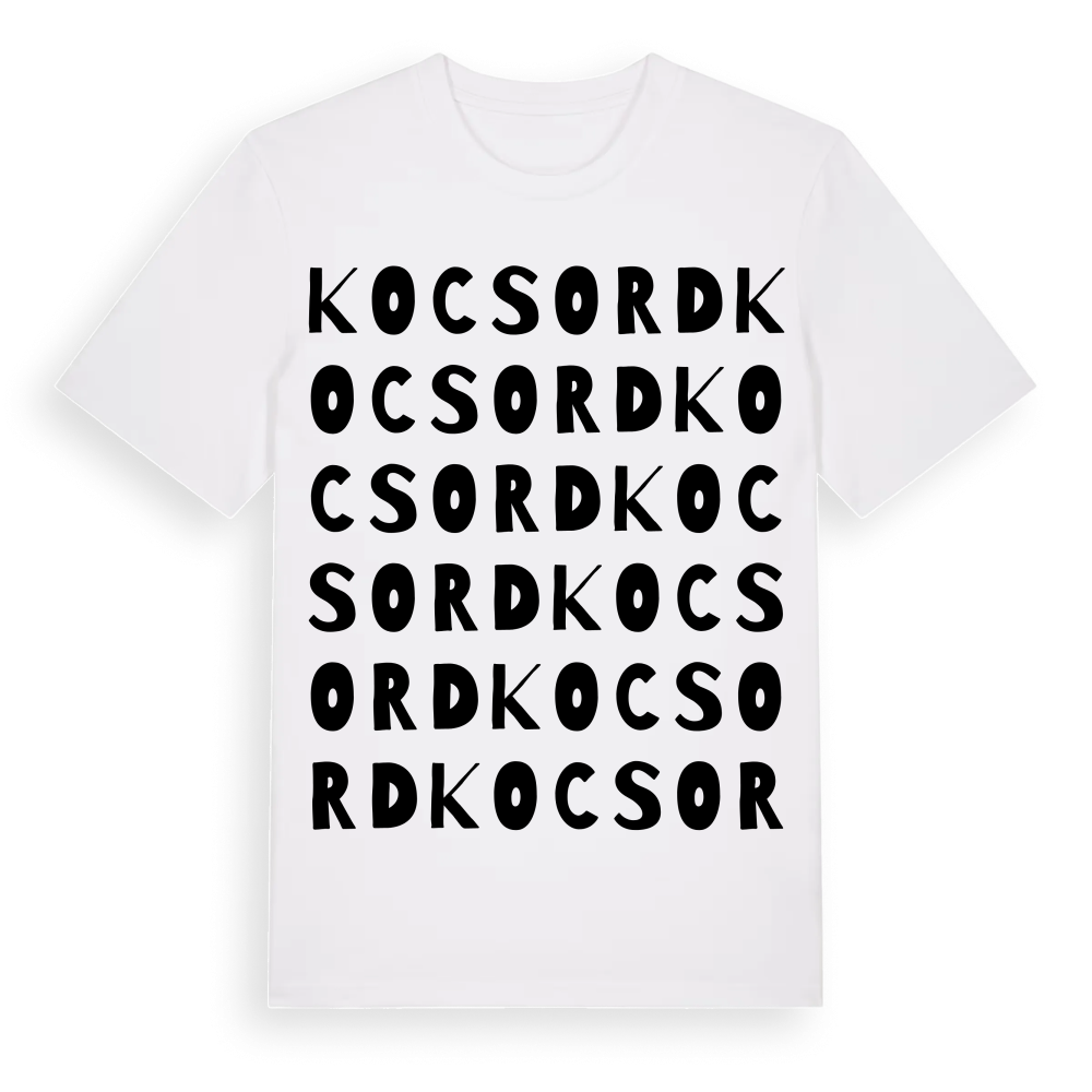 Kocsord ordlek t-shirt – White, i miljö