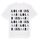 Kolarinsaari ordlek t-shirt