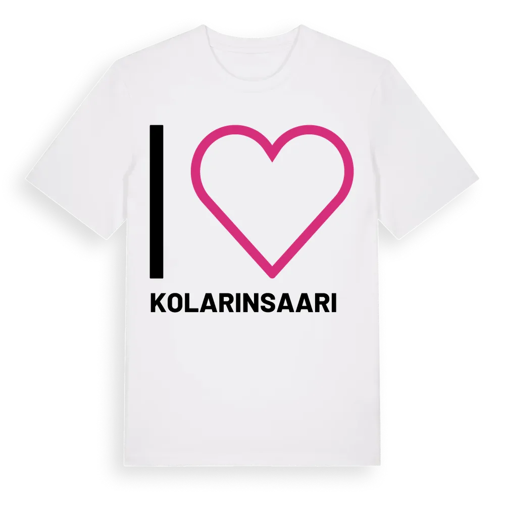 Jag älskar Kolarinsaari t-shirt stort tryck i miljö