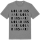 Mid Heather Gray t-shirt med Kolarinsaari ordlek t-shirt