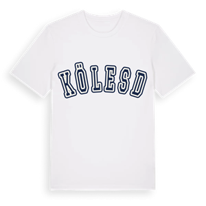 Kölesd college t-shirt – ekologisk bomull t-shirt från Pinshirt