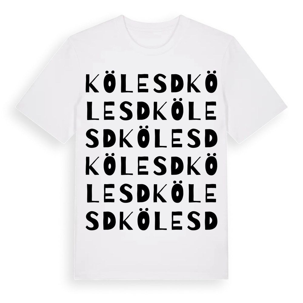 Kölesd ordlek t-shirt – White, i miljö
