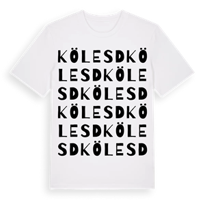 Kölesd ordlek t-shirt – ekologisk bomull t-shirt från Pinshirt