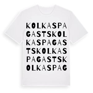 Kolkas pagasts ordlek t-shirt – ekologisk bomull t-shirt från Pinshirt