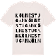 Vintage White t-shirt med Kölnestugan ordlek t-shirt