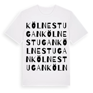 Kölnestugan ordlek t-shirt – ekologisk bomull t-shirt från Pinshirt