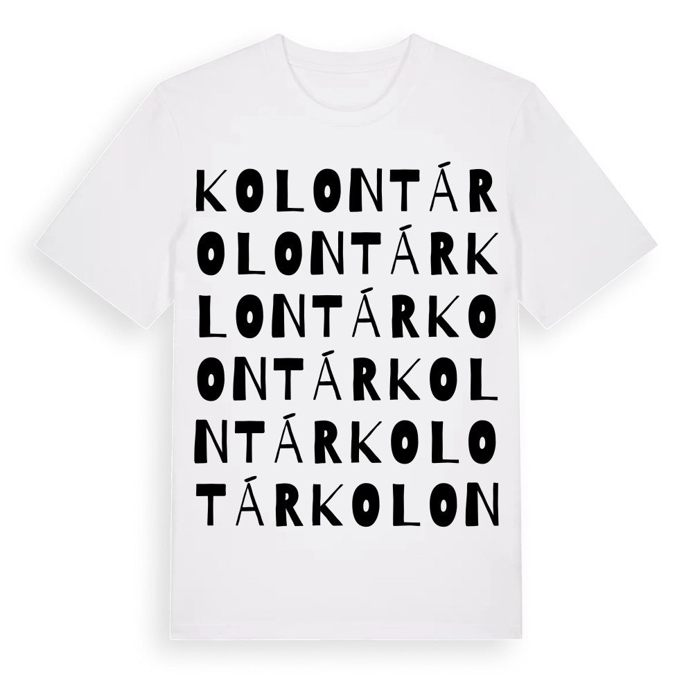Kolontár ordlek t-shirt – White, i miljö