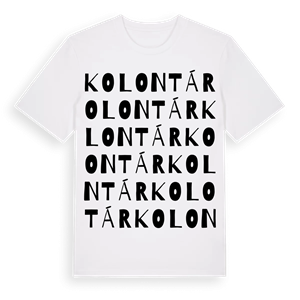 Kolontár ordlek t-shirt – ekologisk bomull t-shirt från Pinshirt