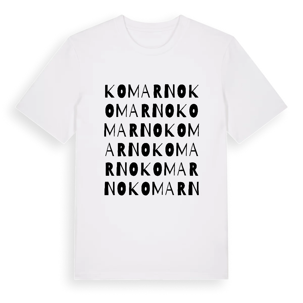 Komarno ordlek t-shirt – White, i miljö