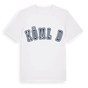Kömlőd college t-shirt – ekologisk bomull t-shirt från Pinshirt