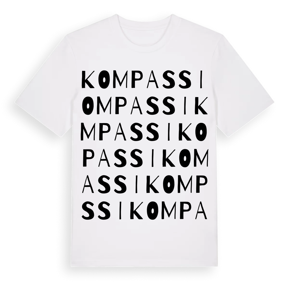 Kompassi ordlek t-shirt – White, i miljö