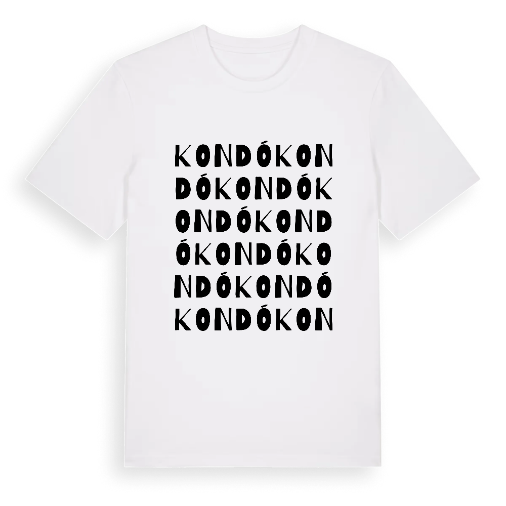 Kondó ordlek t-shirt – White, i miljö