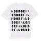 Kondorfa ordlek t-shirt