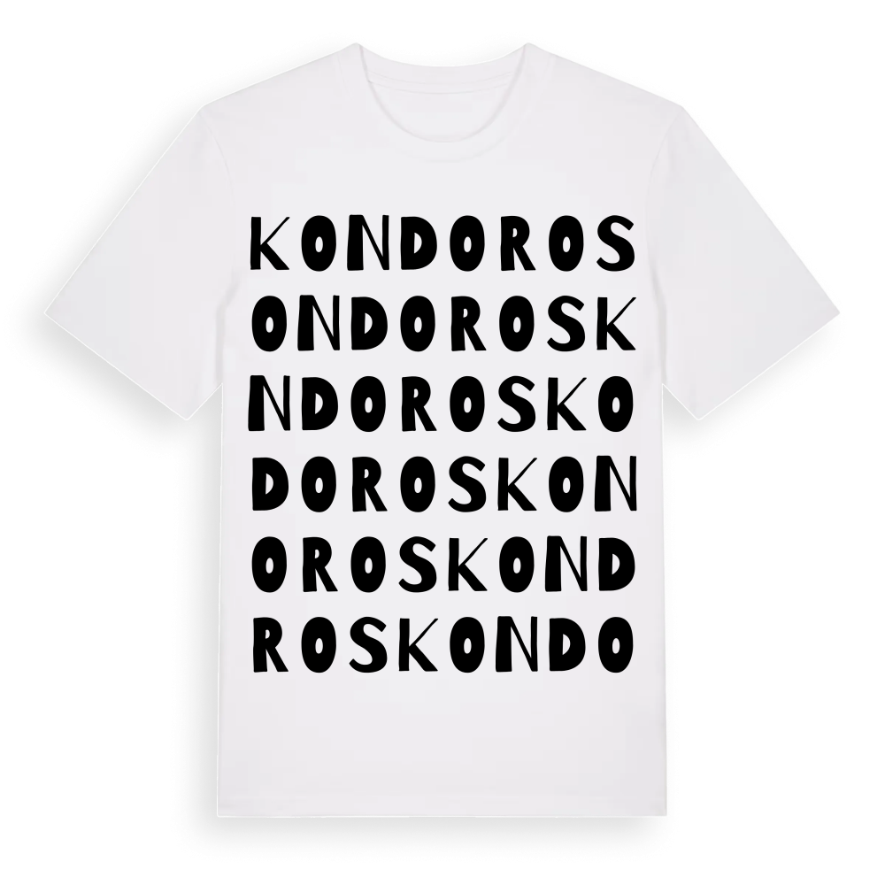 Kondoros ordlek t-shirt – White, i miljö
