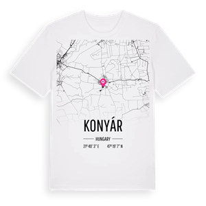 Konyár karta t-shirt – ekologisk bomull t-shirt från Pinshirt