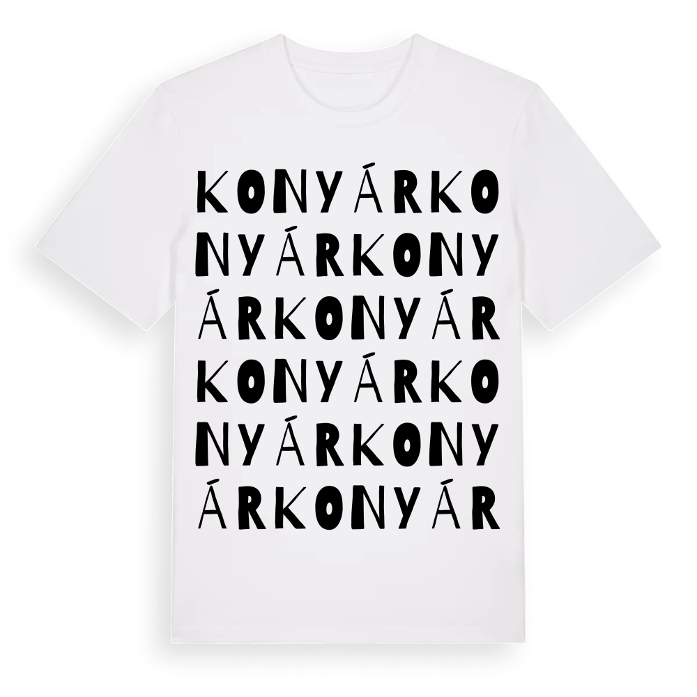 Konyár ordlek t-shirt – White, i miljö