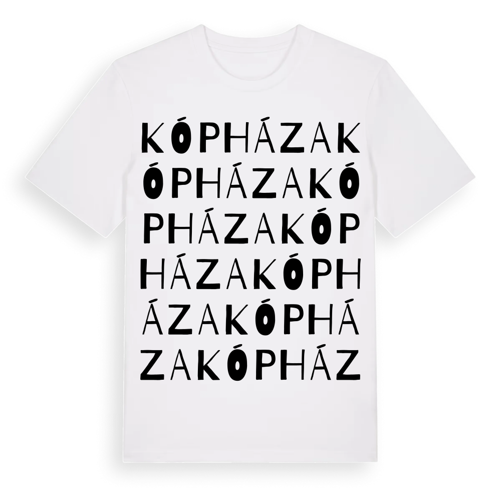 Kópháza ordlek t-shirt – White, i miljö