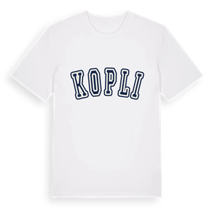 Kopli college t-shirt – ekologisk bomull t-shirt från Pinshirt