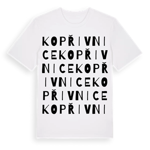 Kopřivnice ordlek t-shirt – ekologisk bomull t-shirt från Pinshirt