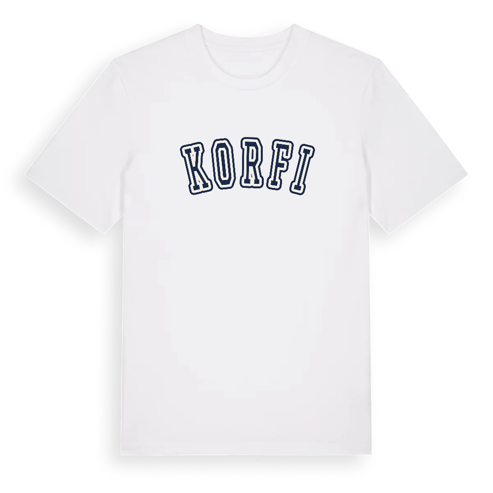 Korfi college t-shirt – White, i miljö