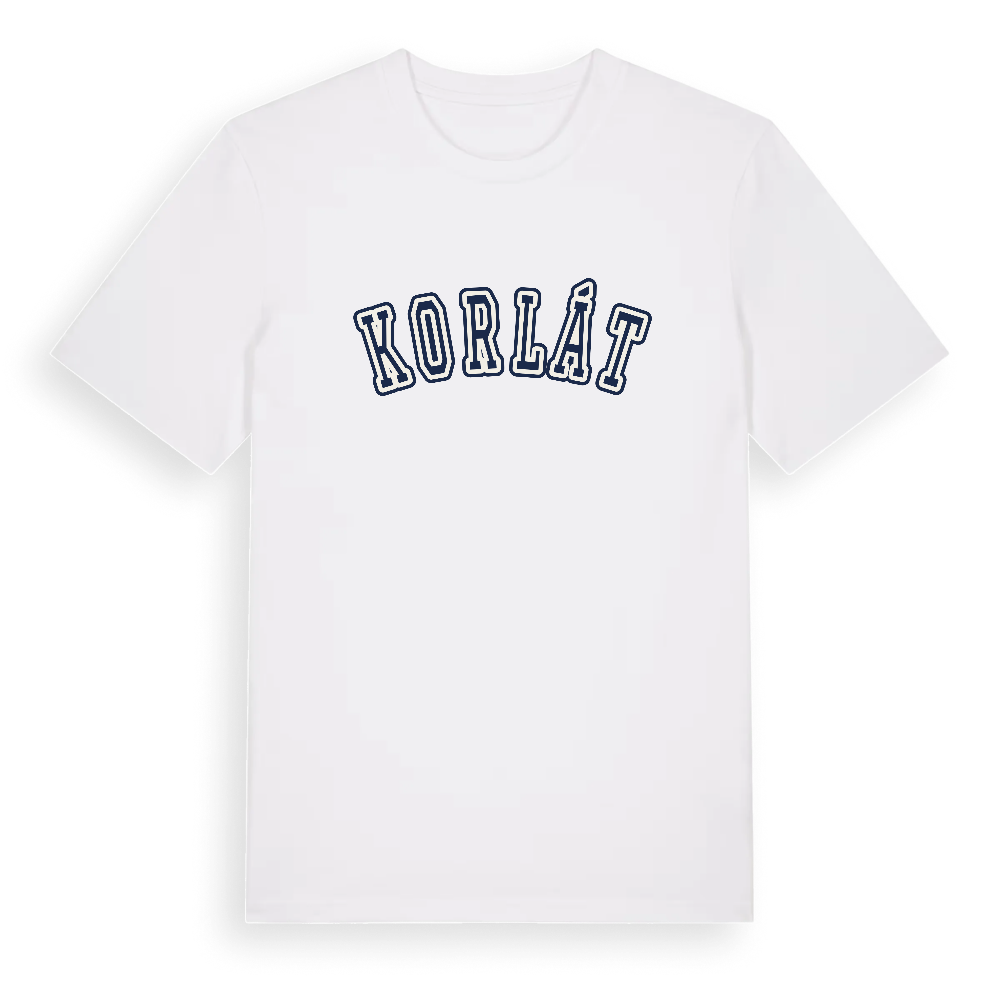 Korlát college t-shirt – White, i miljö