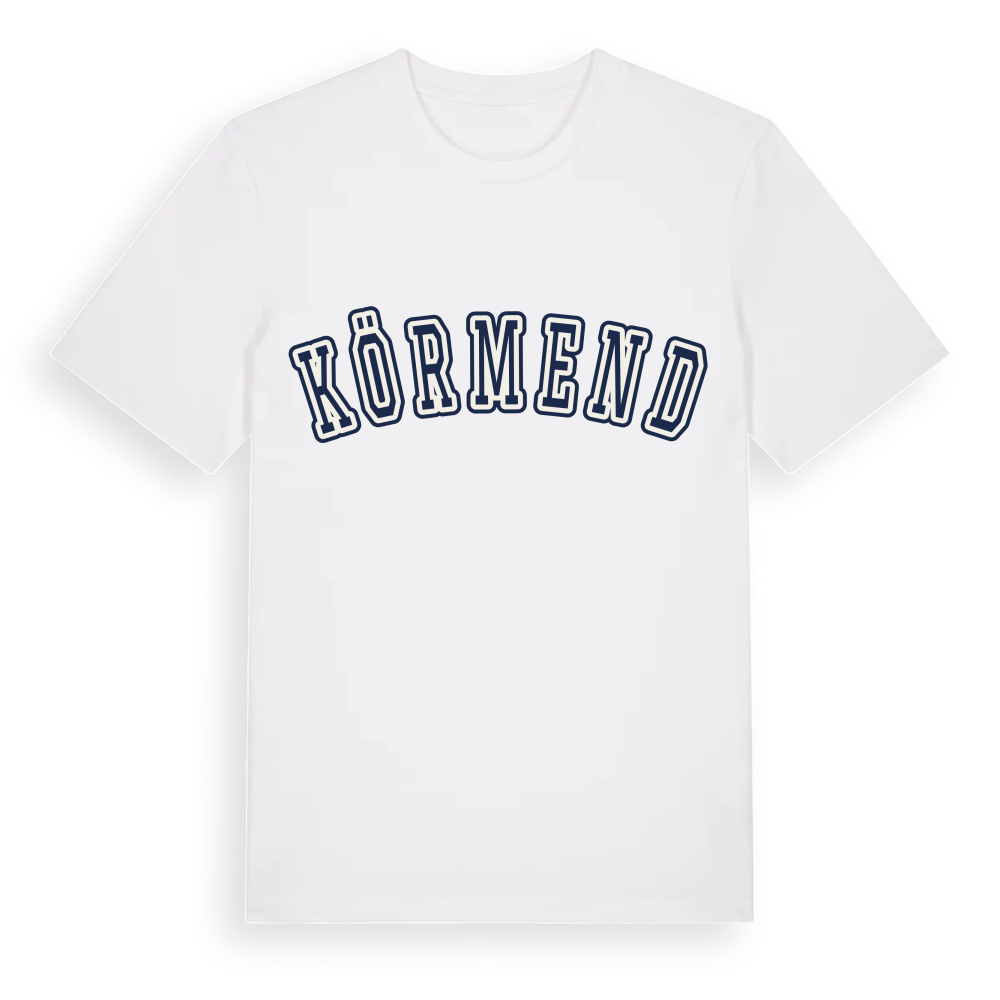 Körmend college t-shirt – White, i miljö
