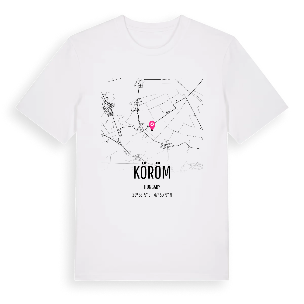 Köröm karta t-shirt – White, i miljö