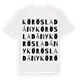 Körösladány ordlek t-shirt