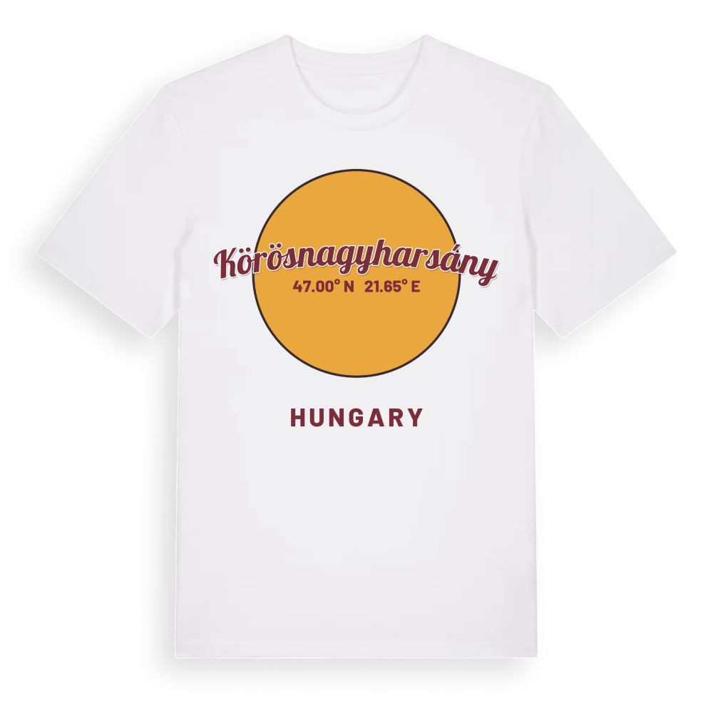 Körösnagyharsány cirkel t-shirt – White, i miljö