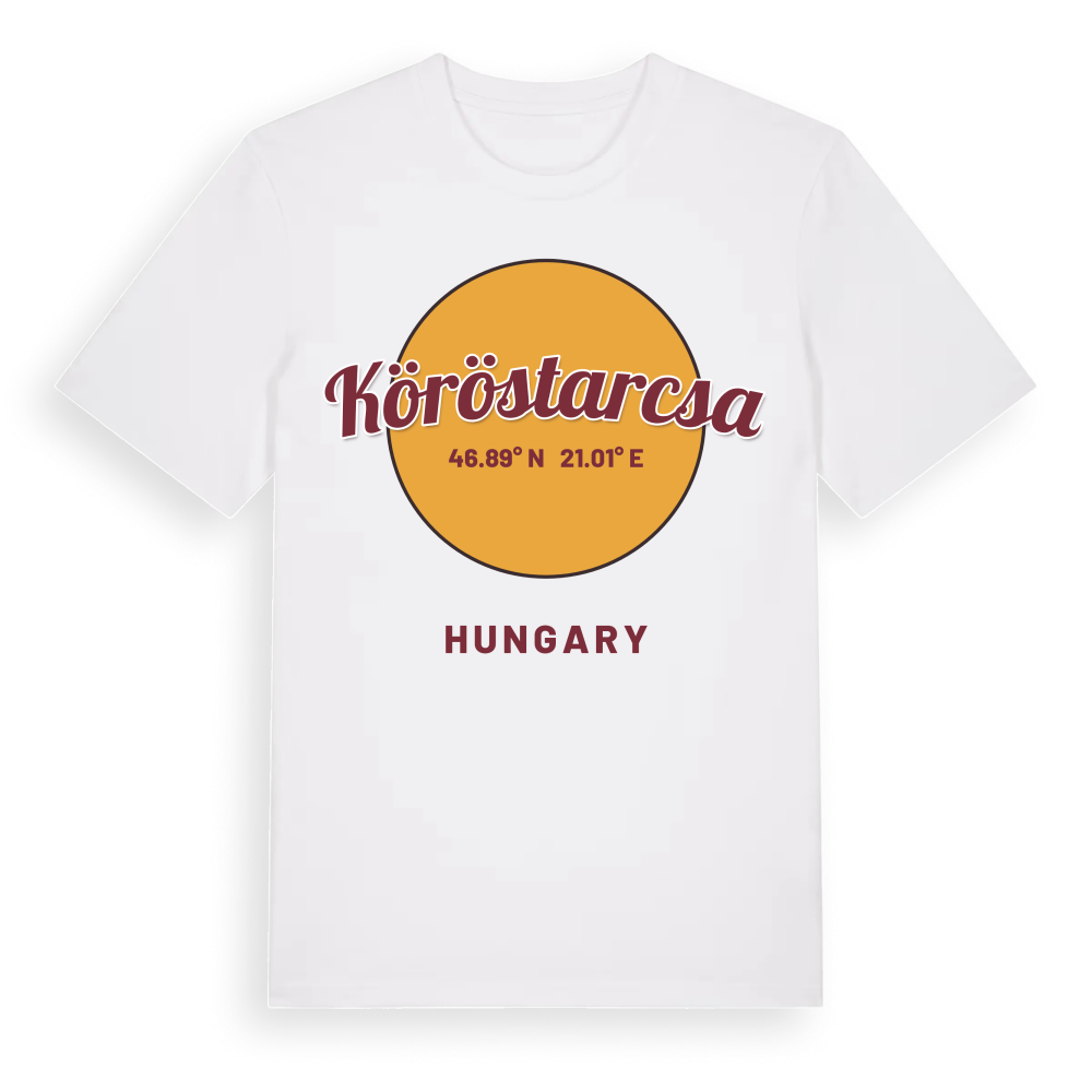 Köröstarcsa cirkel t-shirt – White, i miljö